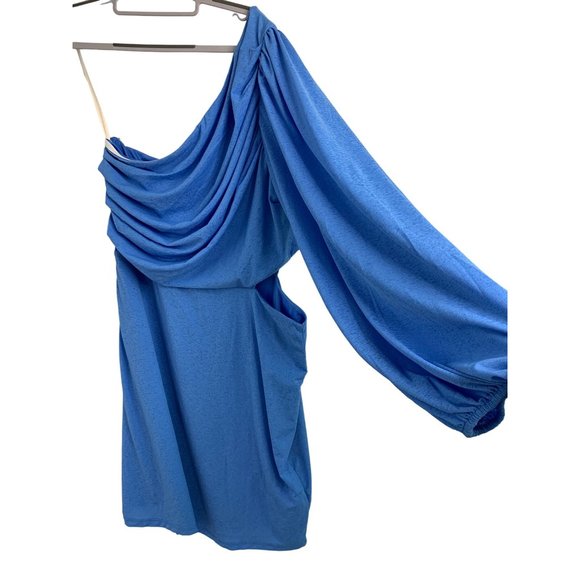 BCBGeneration Azure One Shoulder Mini Dress Cutout Size 16 NWT 6547 Asym Neck - Picture 11 of 16